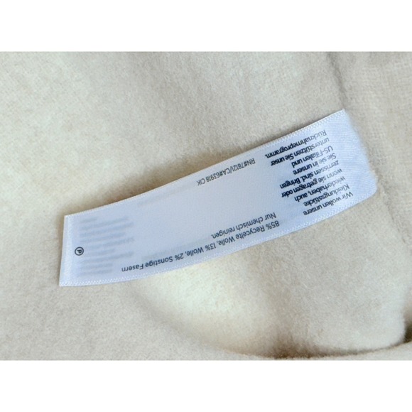 EILEEN FISHER Doubleface Wool Cloud Hooded Coat Women's XS Almond Color - Picture 5 of 6